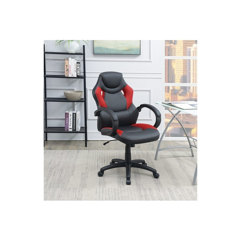 Poundex-Upholstered-Gaming-Chair